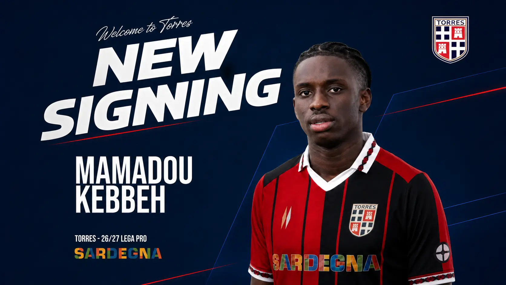 Copertina di Torres, nuovo rinforzo in difesa: dal Cesena arriva Mamadou Kebbeh
