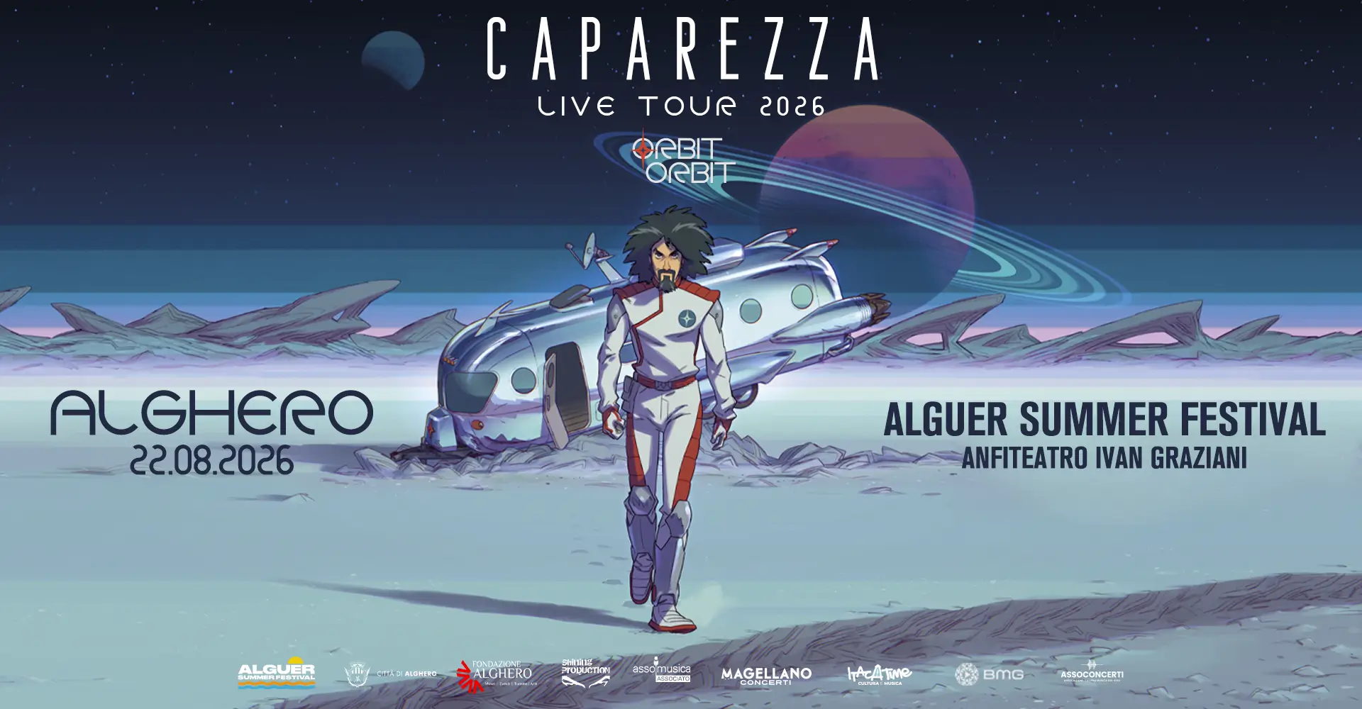 Copertina di Caparezza all’Alguer Summer Festival